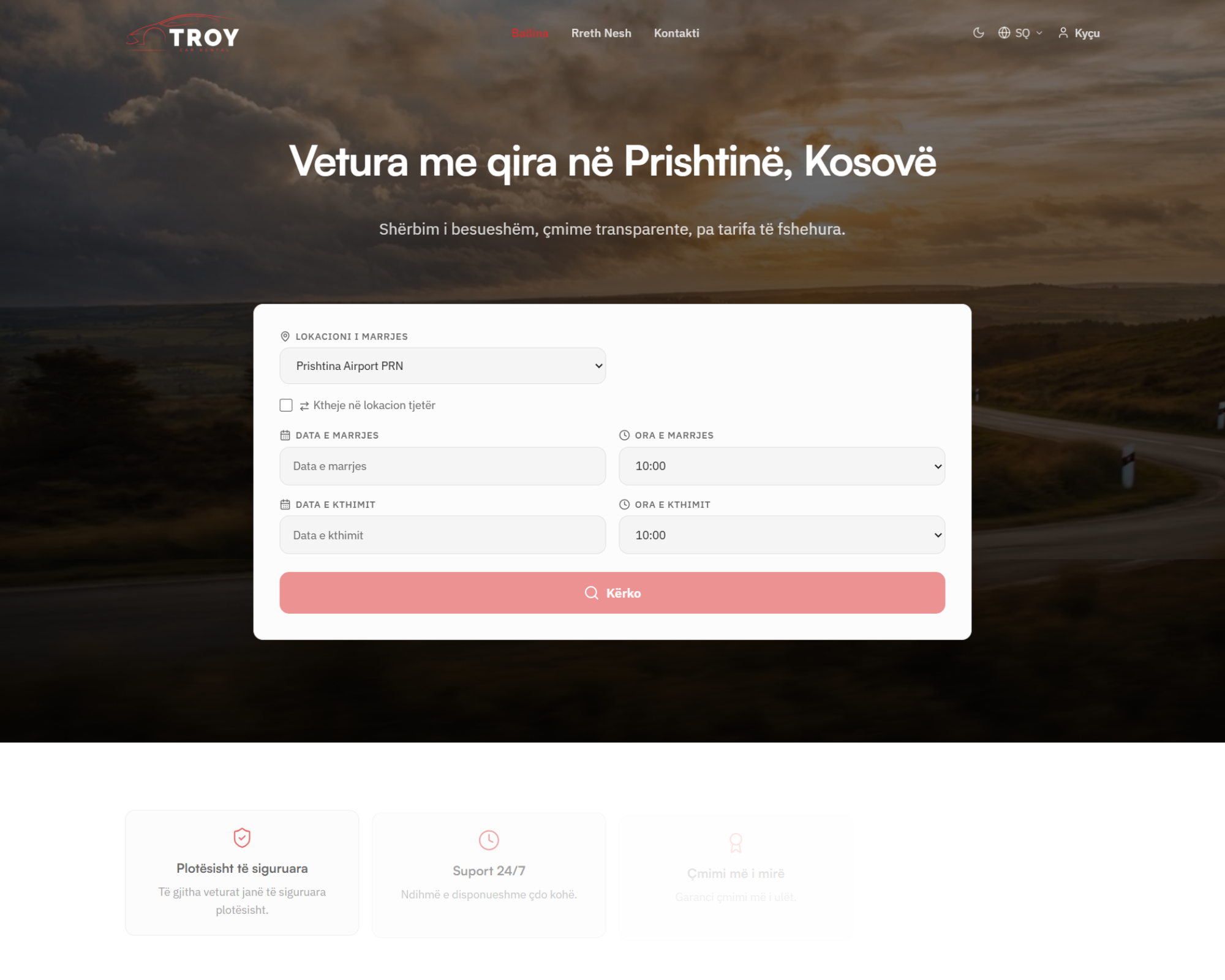 Rent A Car Troy — desktop
