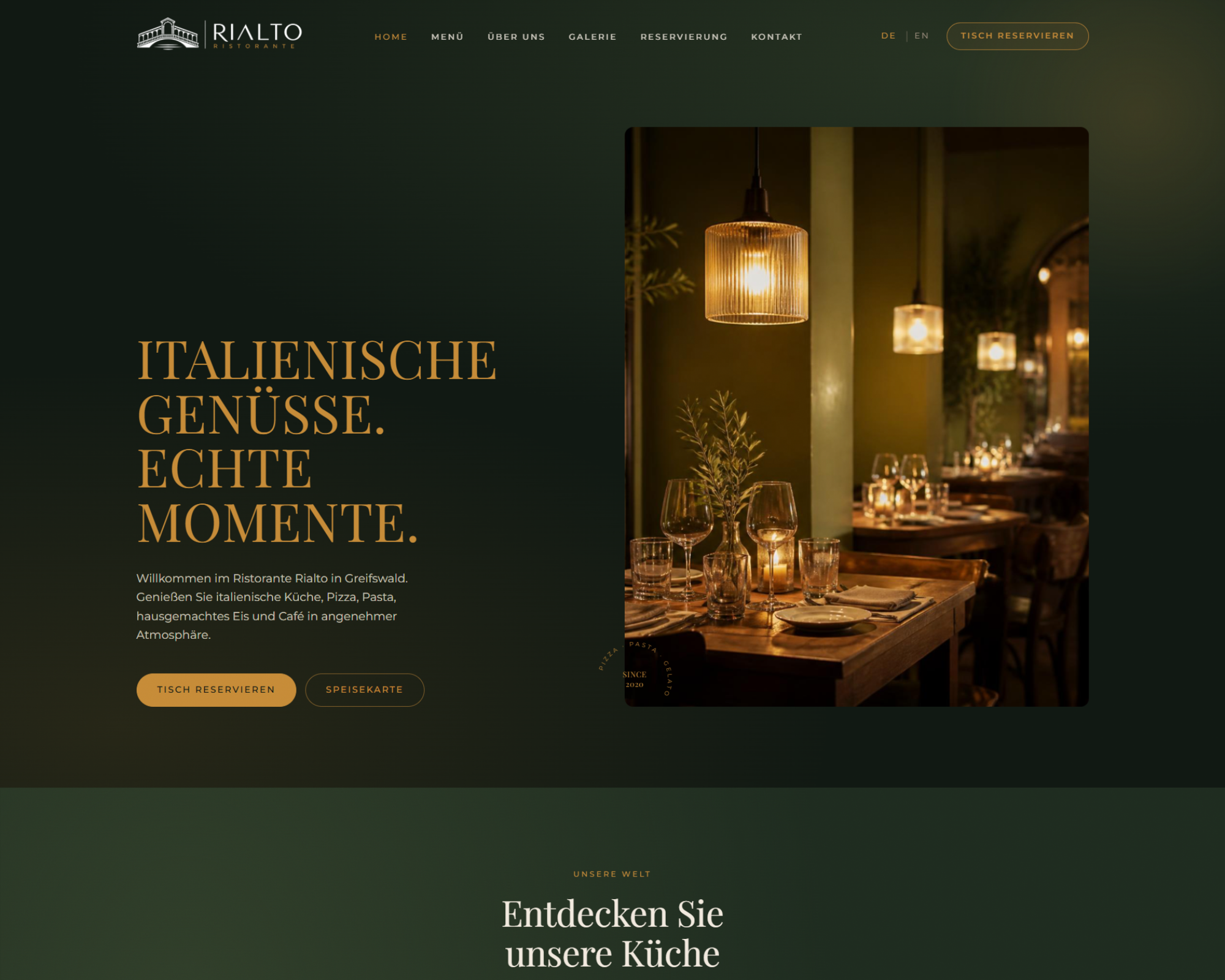 Rialto Ristorante — desktop