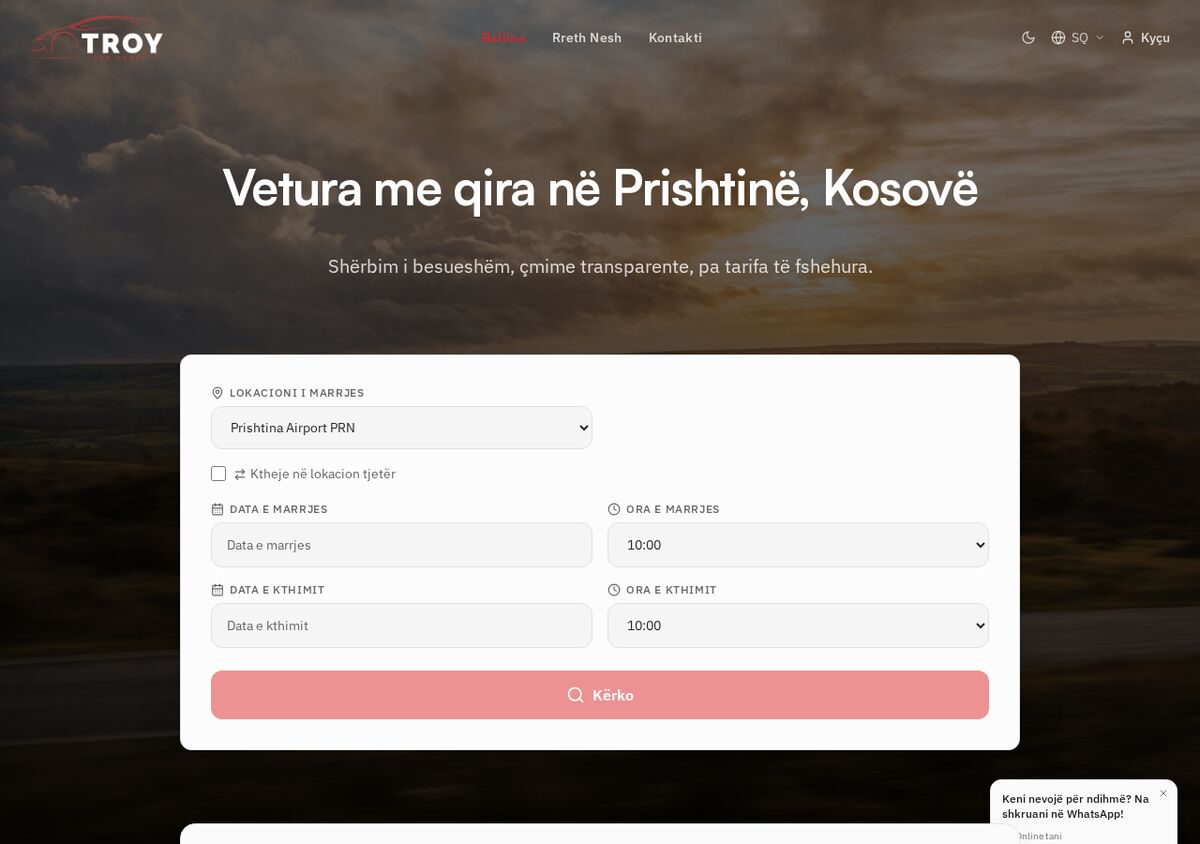 Rent A Car Troy — Web Design · Development · SEO